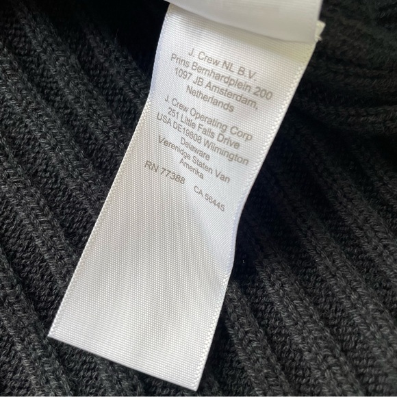 J. Crew Black Short-Sleeve Ribbed Turtleneck Sweater - Picture 6 of 8